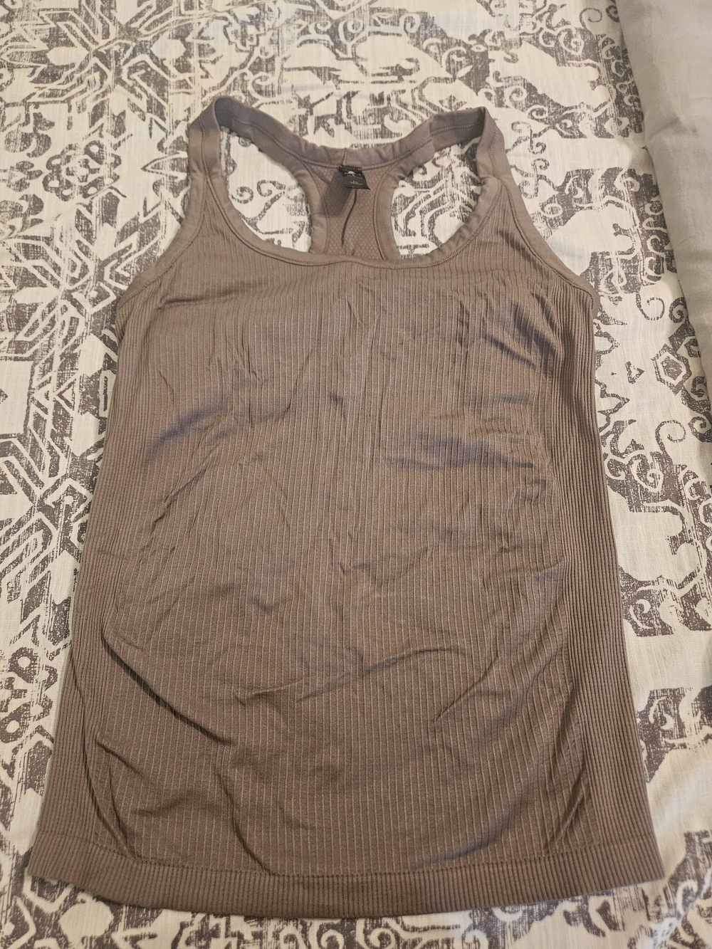 (Bundle) Women's Ribbed Racerback Tank Top - Taupe